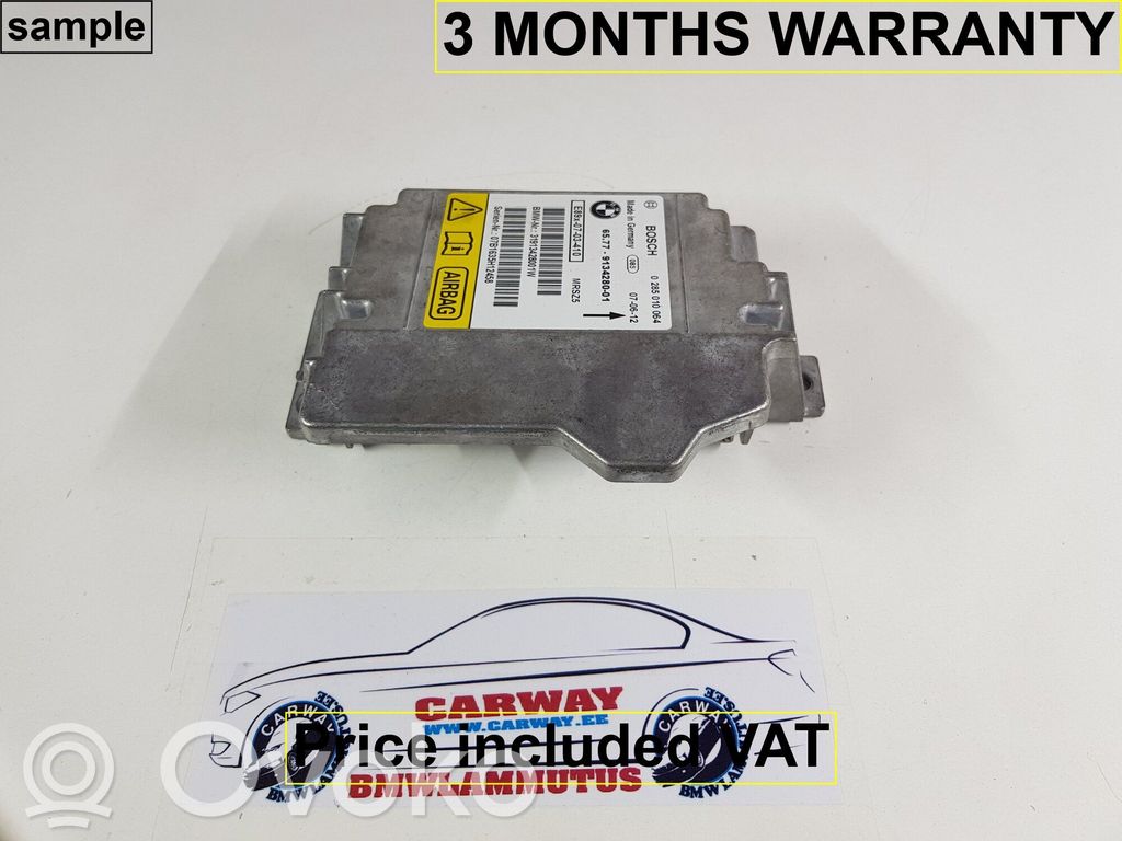 Module de contrôle airbag   65779134280,9134280,9122500,0391034,0392849,0393660,0394017,0395753,0395852,0396717,0398810,0410801,0412995,0414644,9119058,9125224,9134280,9166057,9184432