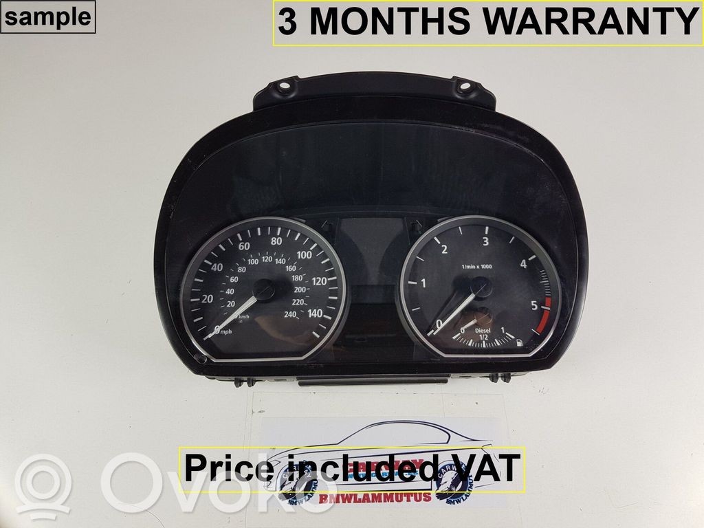 BMW 1 E81 E87 Spidometrs (instrumentu panelī) 
