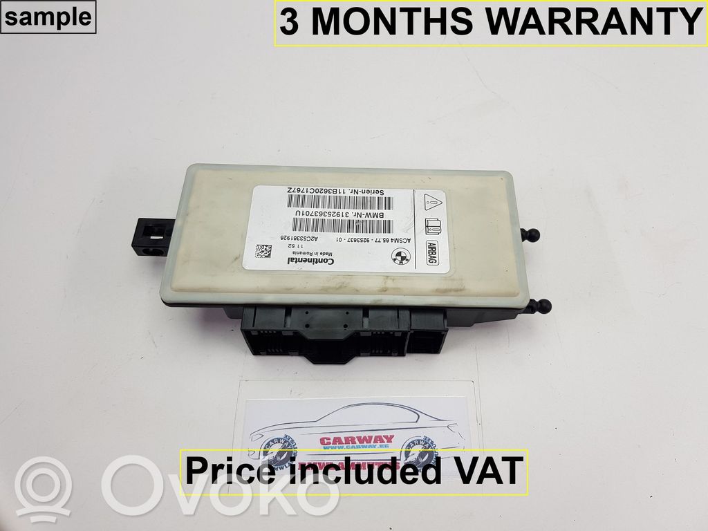 BMW X3 F25 Sterownik / Moduł Airbag 