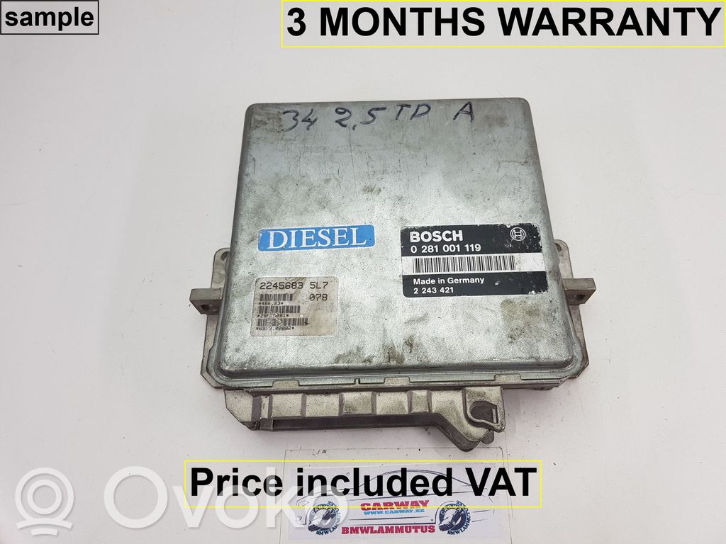BMW 5 E34 Engine control unit/module 