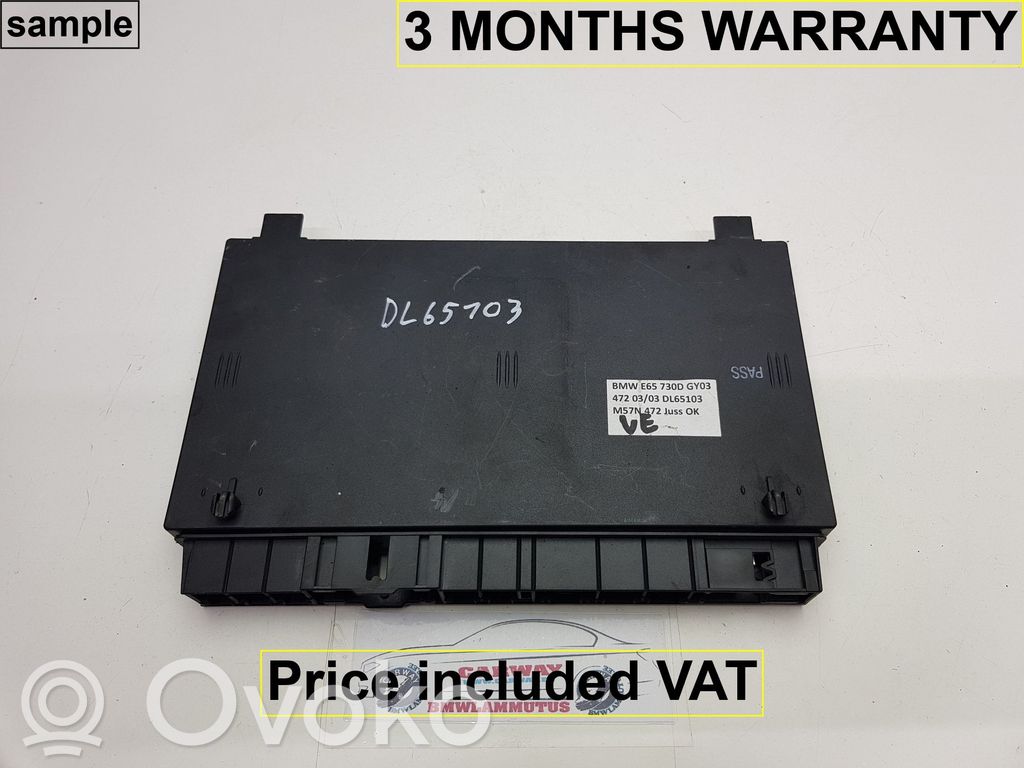 BMW 7 E65 E66 Seat control module 