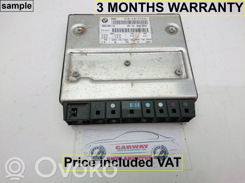 BMW 7 E65 E66 Module de commande de siège 