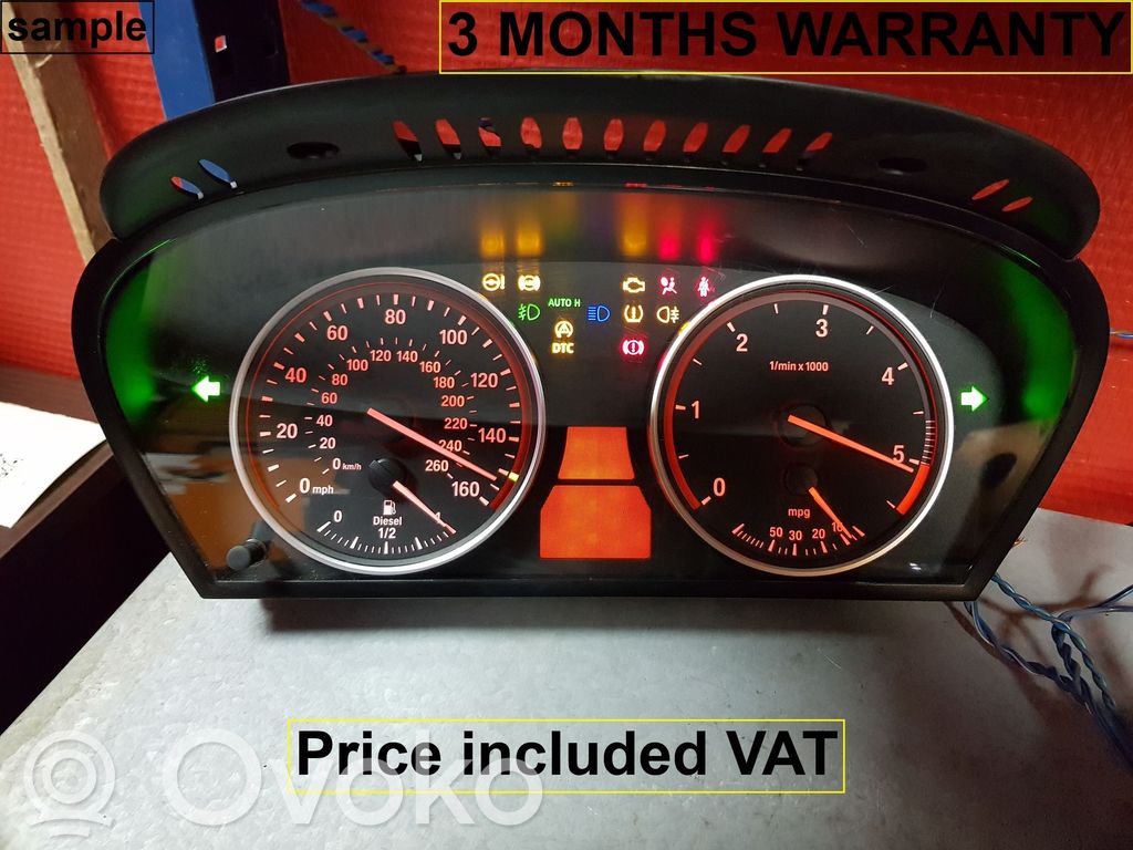 BMW 5 E60 E61 Speedometer (instrument cluster) 
