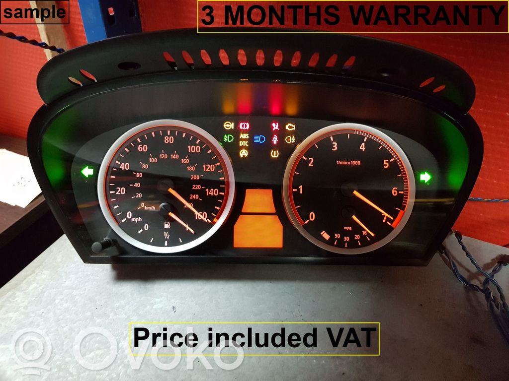 BMW 5 E60 E61 Speedometer (instrument cluster) 