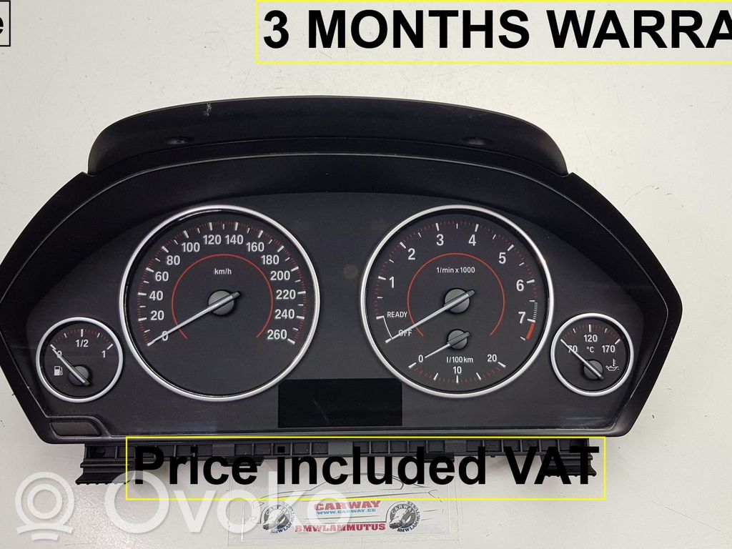 BMW 3 F30 F35 F31 Vitezometru (grup de instrumente) 