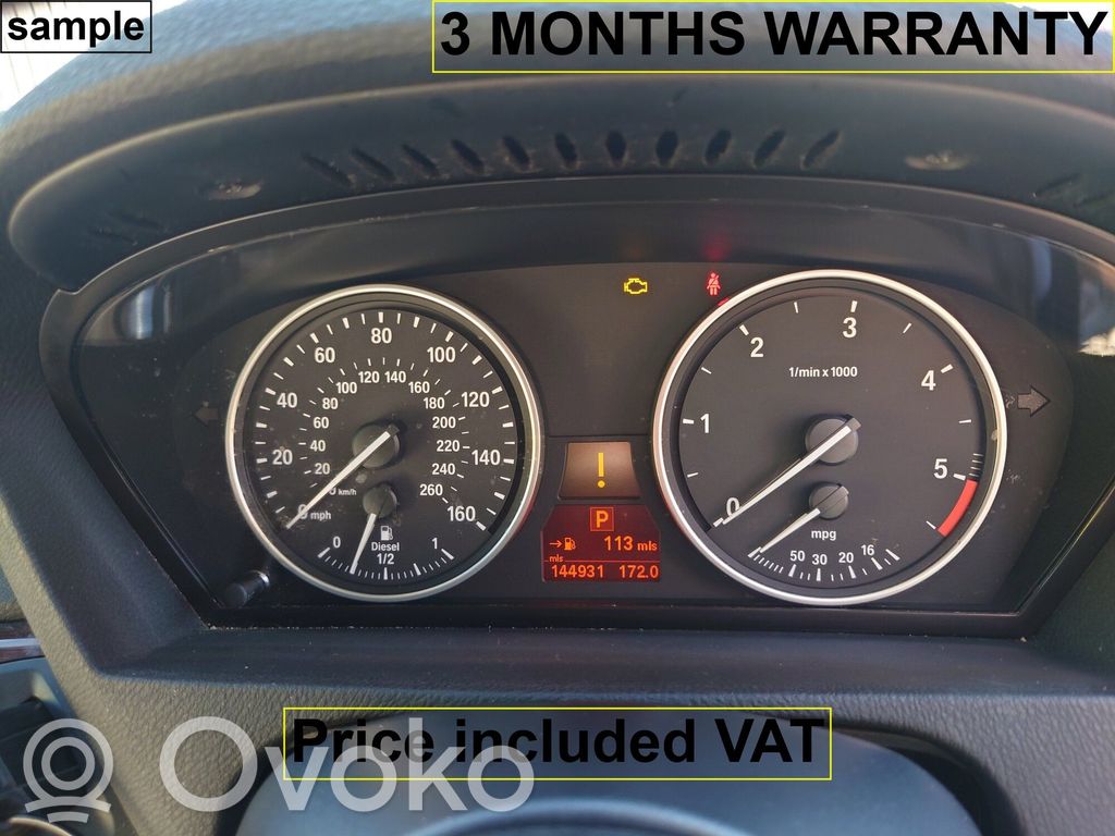BMW X5 E70 Speedometer (instrument cluster) 
