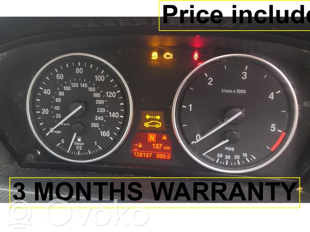BMW X5 E70 Spidometrs (instrumentu panelī) 
