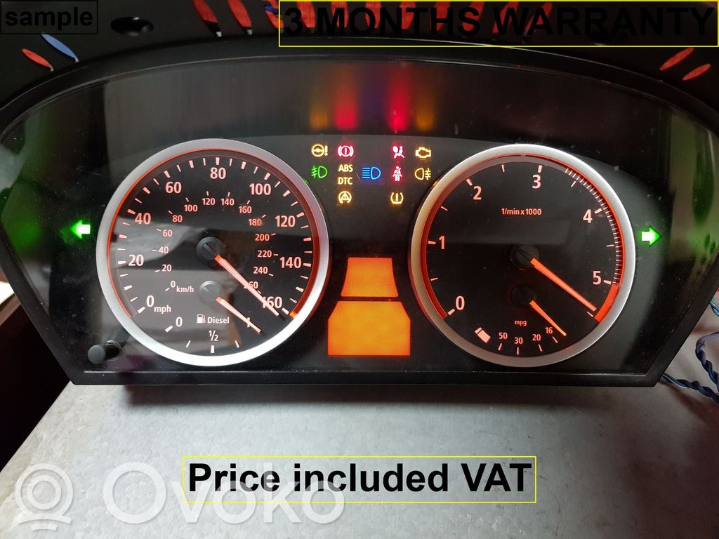 BMW 5 E60 E61 Speedometer (instrument cluster) 