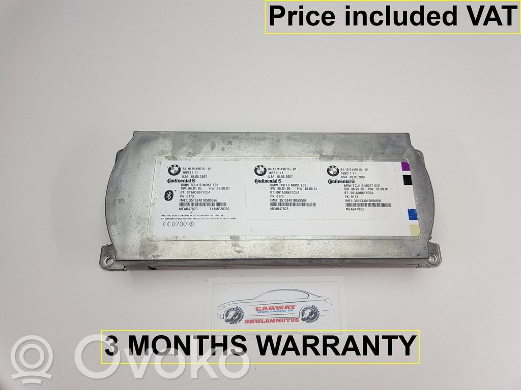 BMW 5 E60 E61 Bluetooth control unit module 