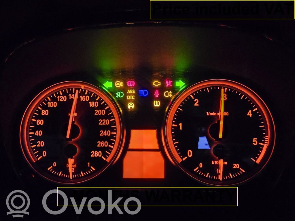 BMW 3 E90 E91 Speedometer (instrument cluster) 