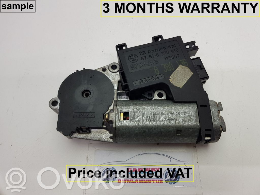 BMW 7 E38 Unité de commande / module de toit ouvrant 