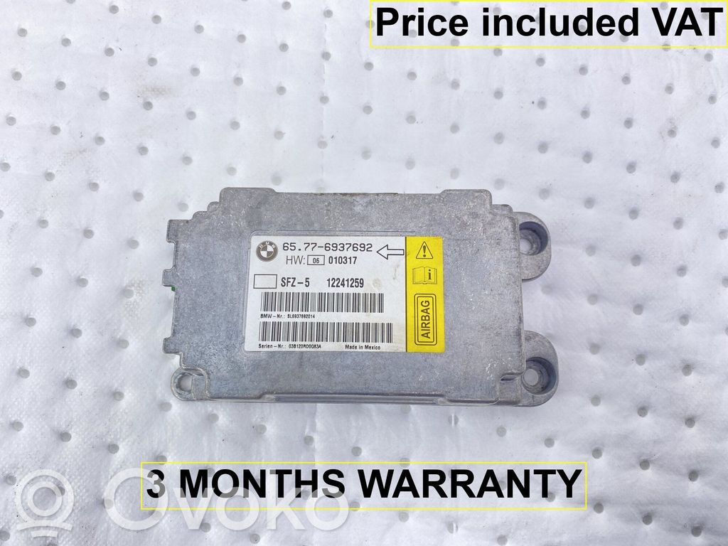 BMW 5 E60 E61 Module de contrôle airbag 