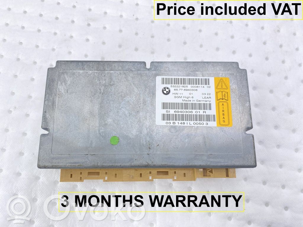 BMW 5 E60 E61 Airbag control unit/module 