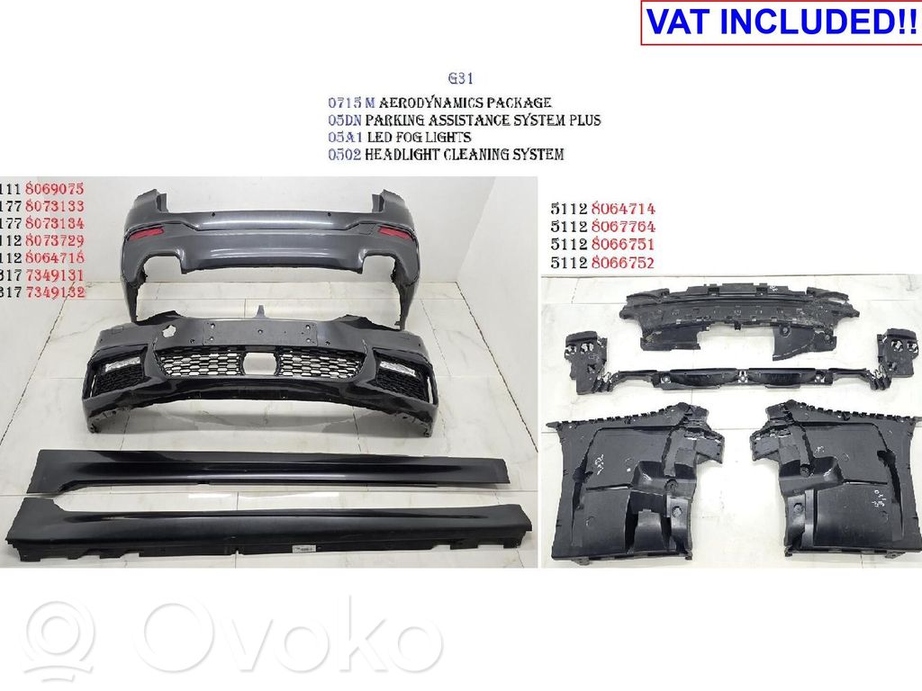 BMW 5 G30 G31 G38 Kit de carrocería completo 