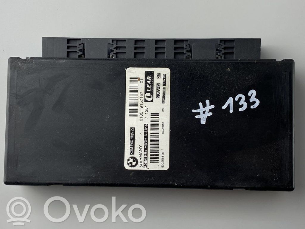 BMW 6 E63 E64 Central body control module 
