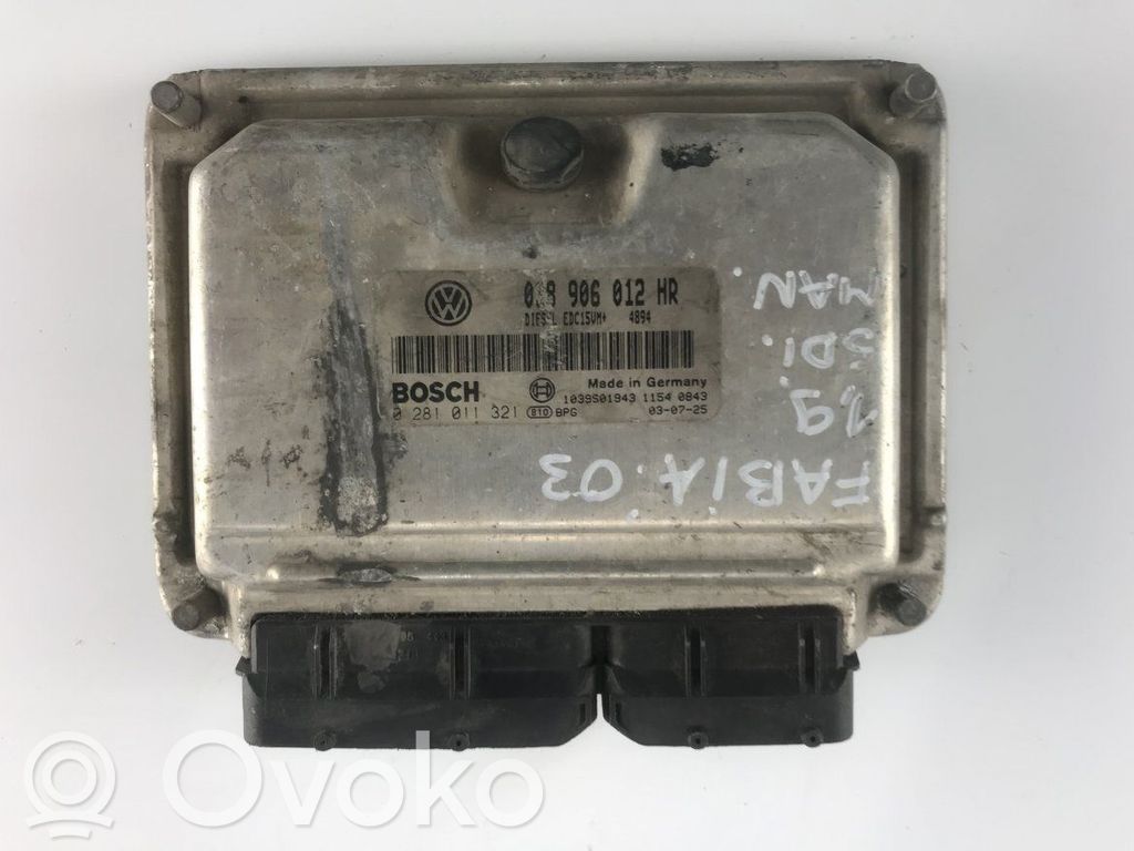 Skoda Fabia Mk1 (6Y) Engine control unit/module 