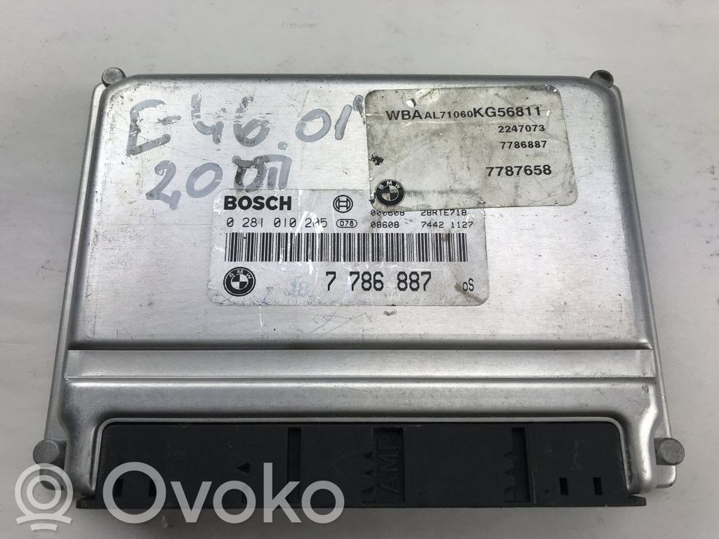 Moottorin ohjainlaite/moduuli   0281010205,7786887,7786887