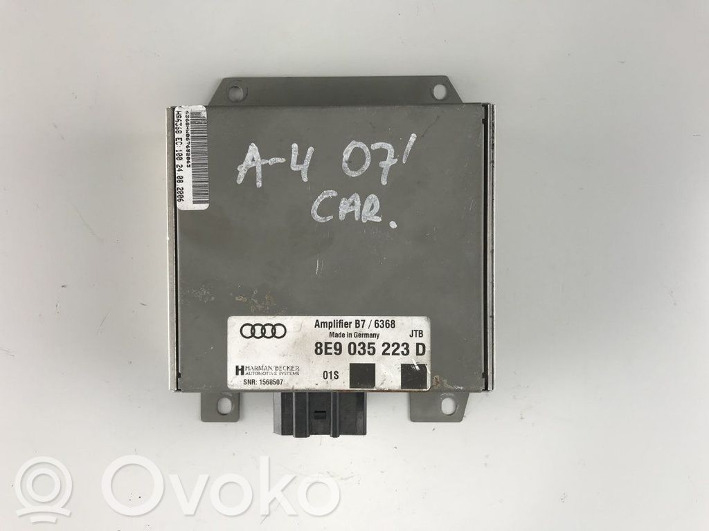 Audi A4 S4 B7 8E 8H Звукоусилитель 