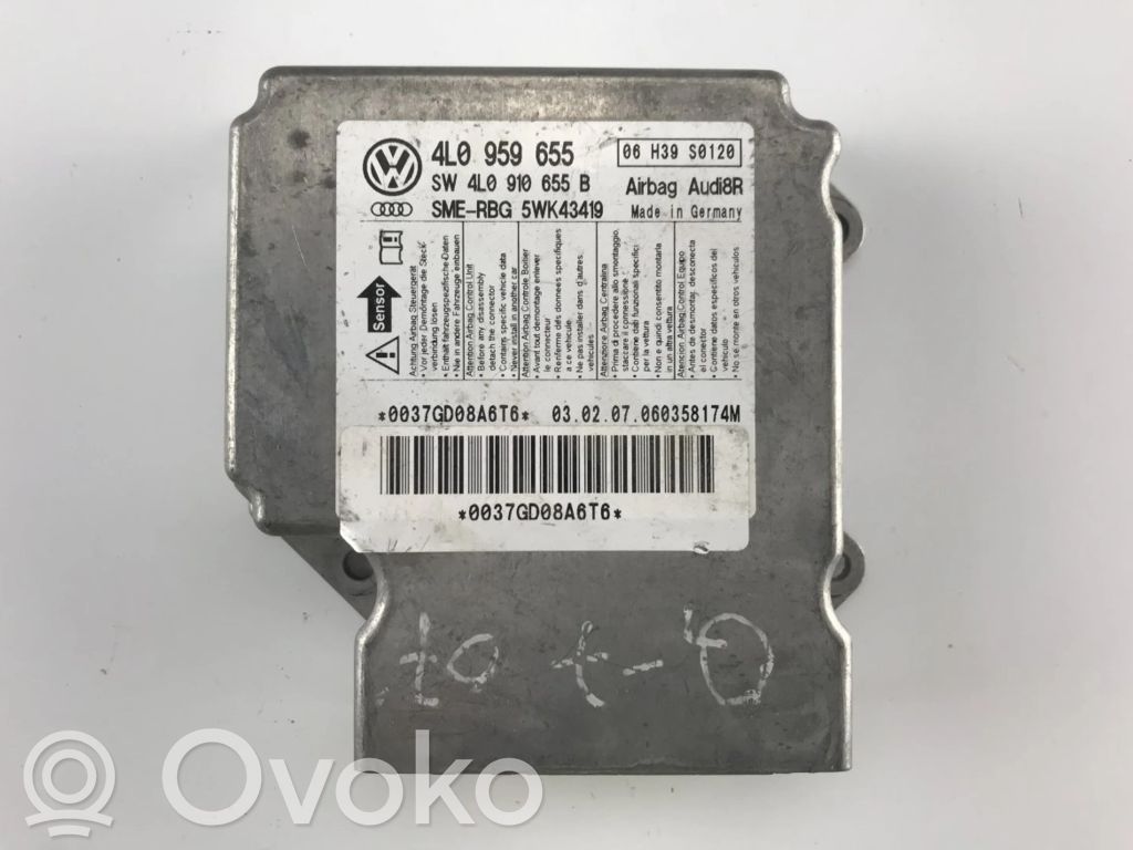 Audi Q7 4L Oro pagalvių valdymo blokas 