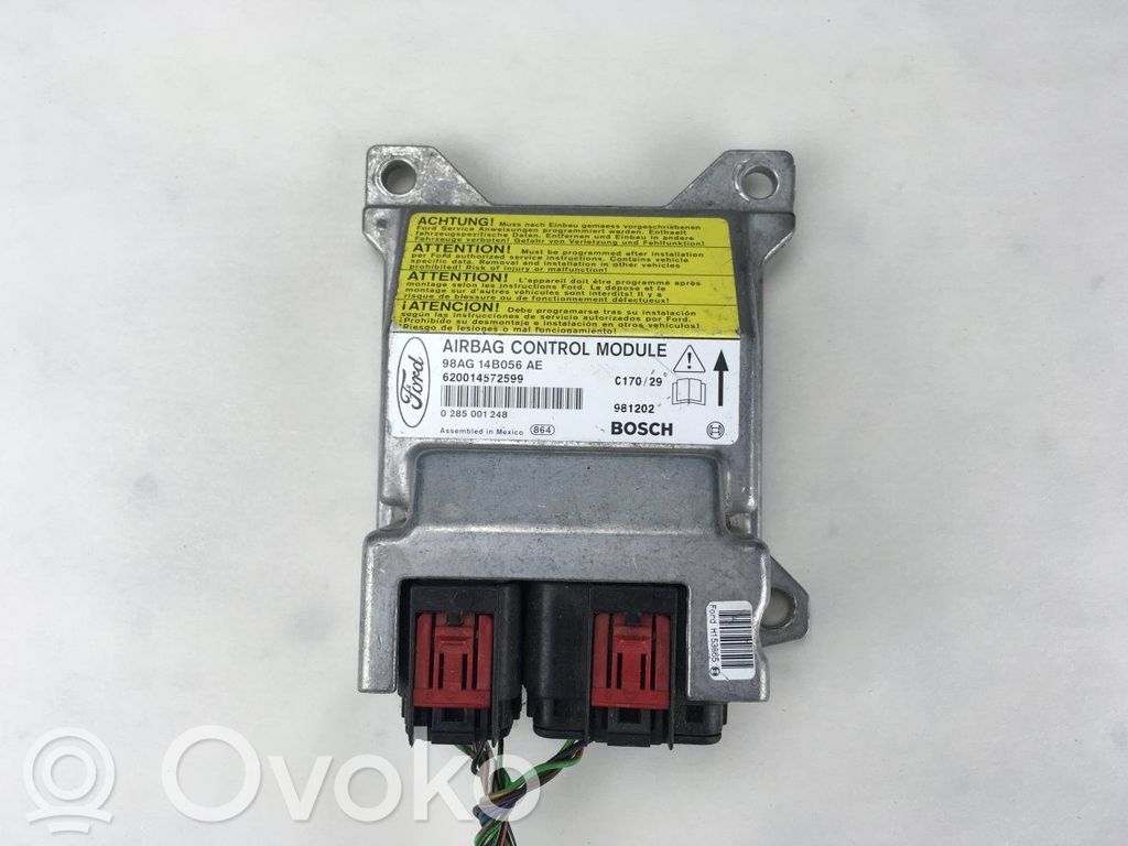 Airbag control unit/module   98AG14B056AE,98AG14B056AE