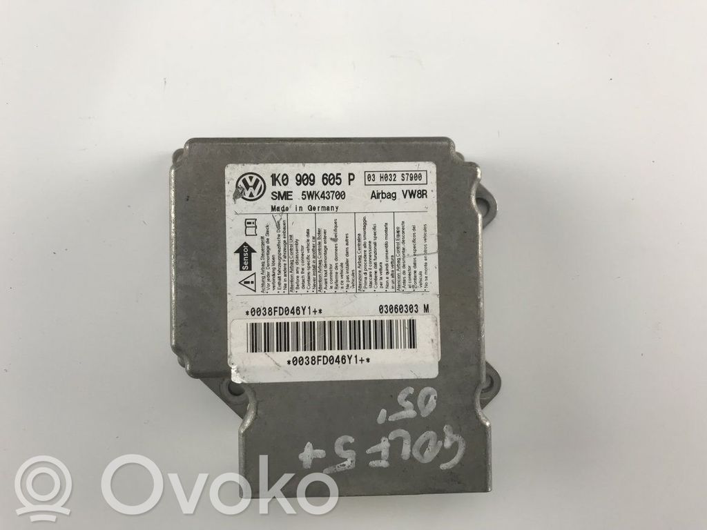 Sterownik / Moduł Airbag   1K0909605P,1T0909605P,1T0909605P