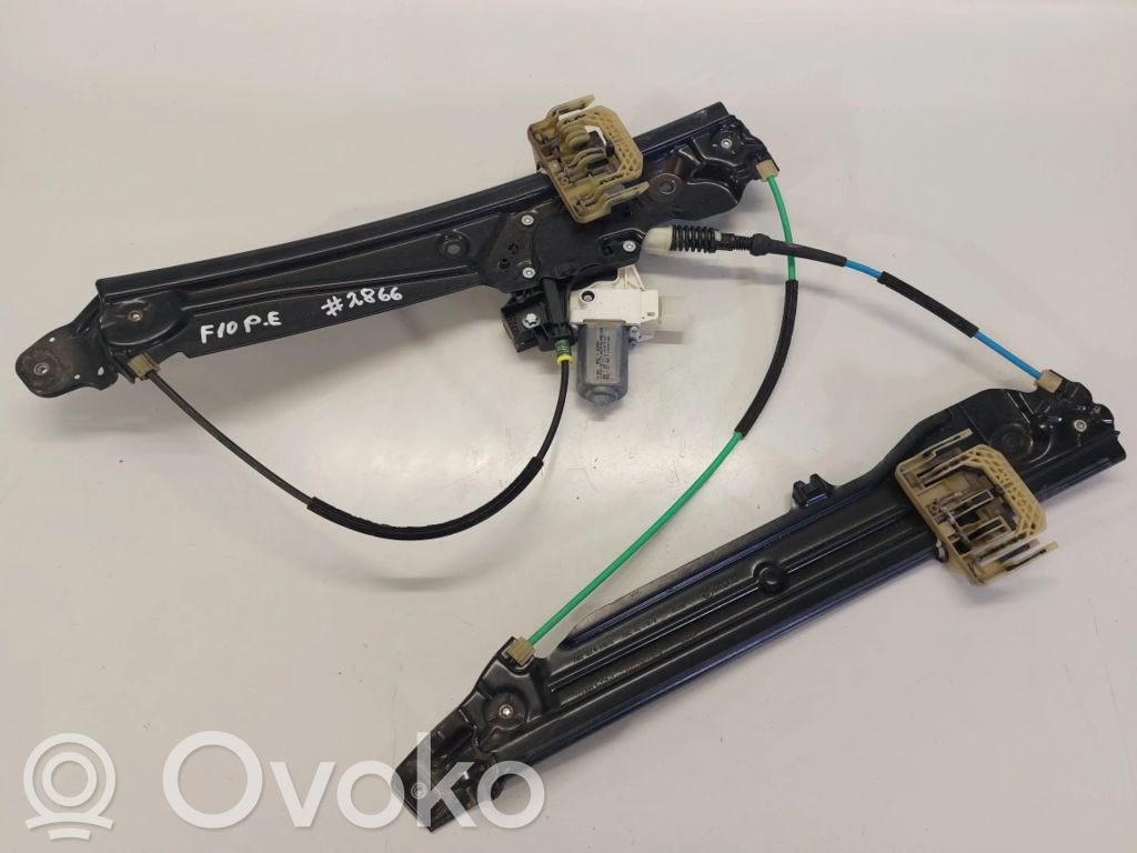 BMW 5 F10 F11 Regulador de ventanilla eléctrico de puerta delantera 
