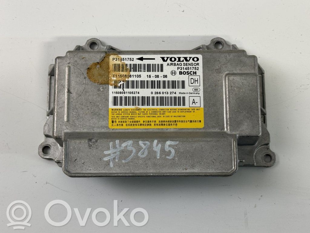 Volvo XC60 Airbag control unit/module 