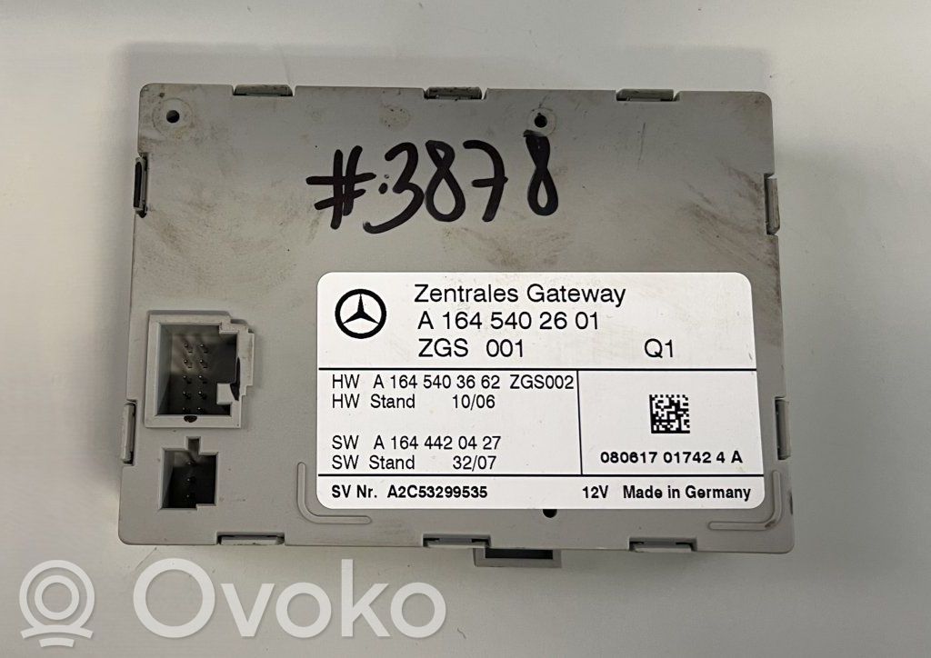 Mercedes-Benz ML W164 Moduł sterowania Gateway 