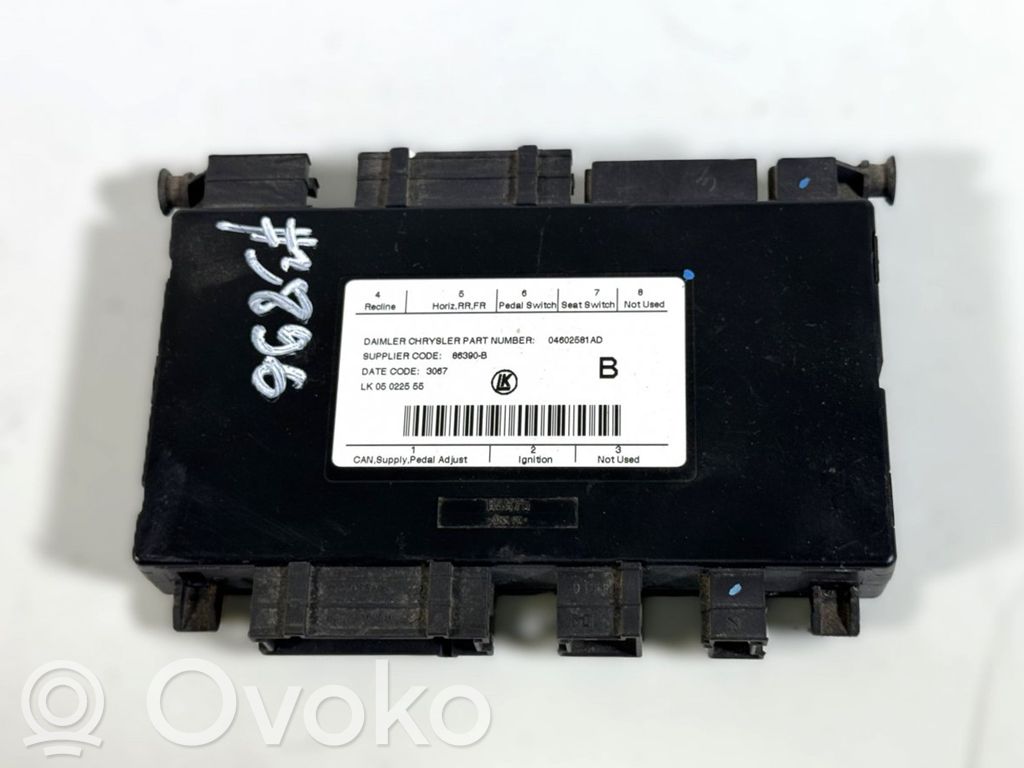 Chrysler Grand Voyager V Unidad de control del asiento 