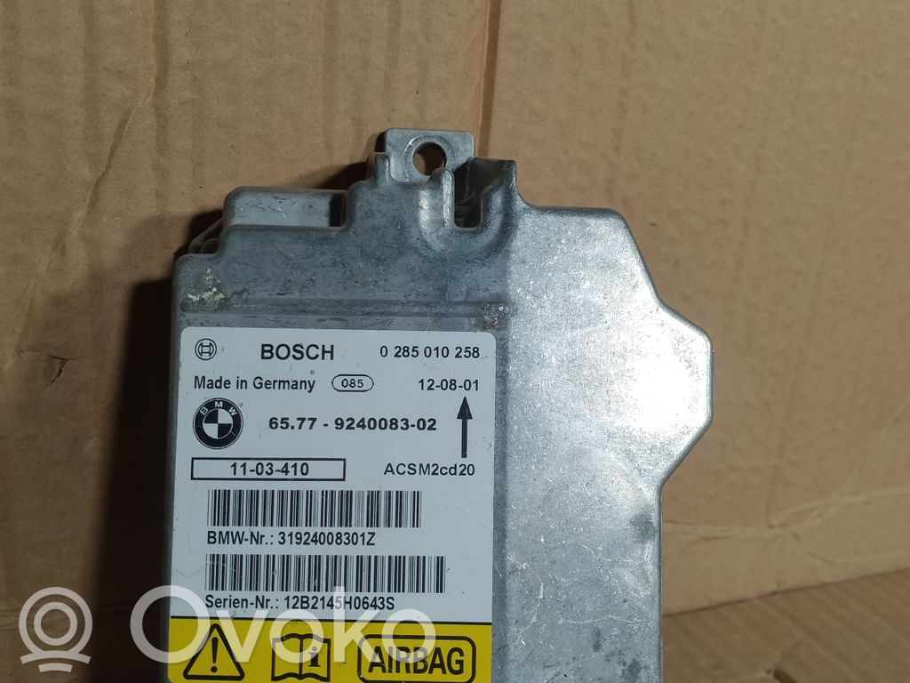 Airbag control unit/module   924008302,6577924008302,1103410,0285010258
