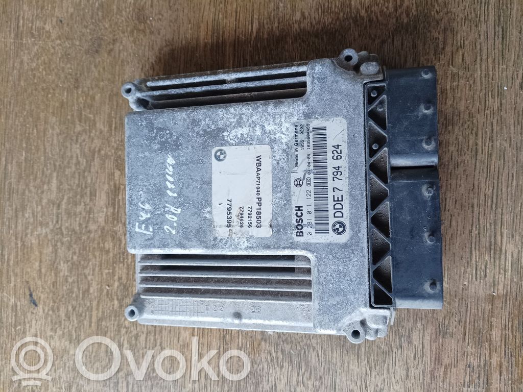 Engine control unit/module   7794624,0281011122,18550202,1039604499