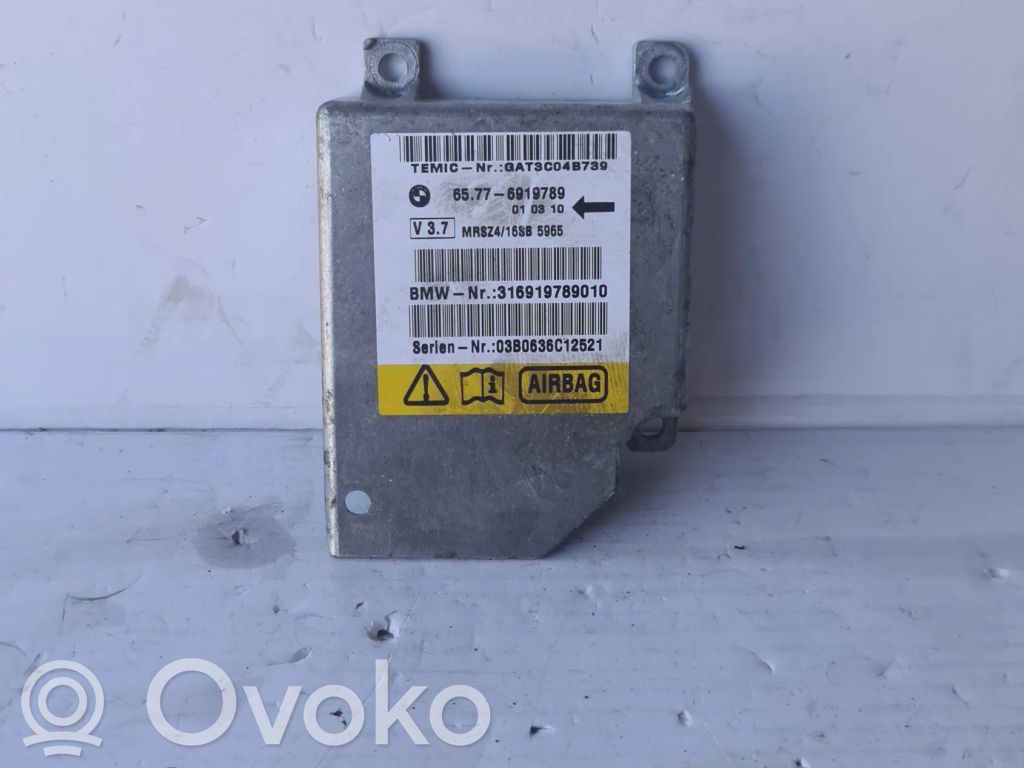 Unidad de control/módulo del Airbag   6919789,316919789010