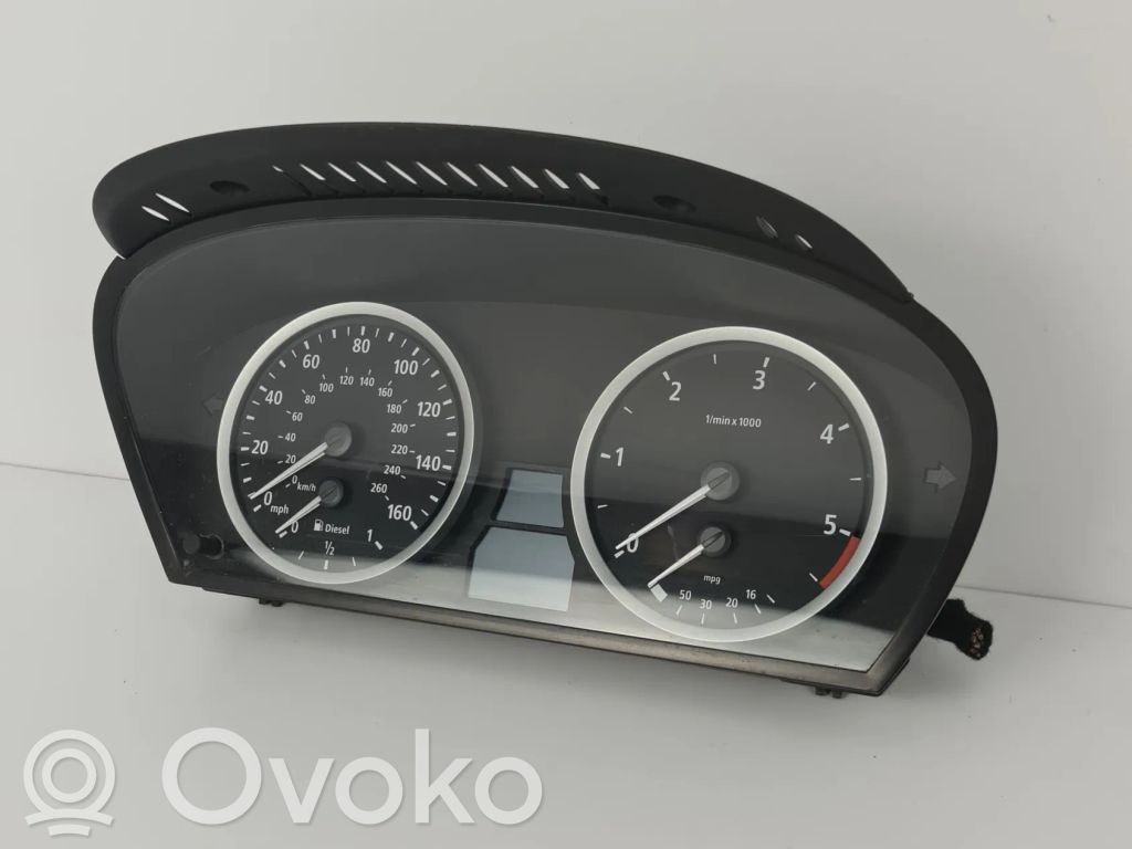 BMW 5 E60 E61 Spidometrs (instrumentu panelī) 