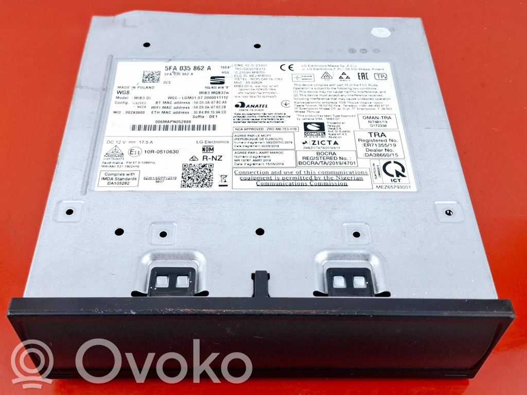Navigation unit CD/DVD player   5FA035862A