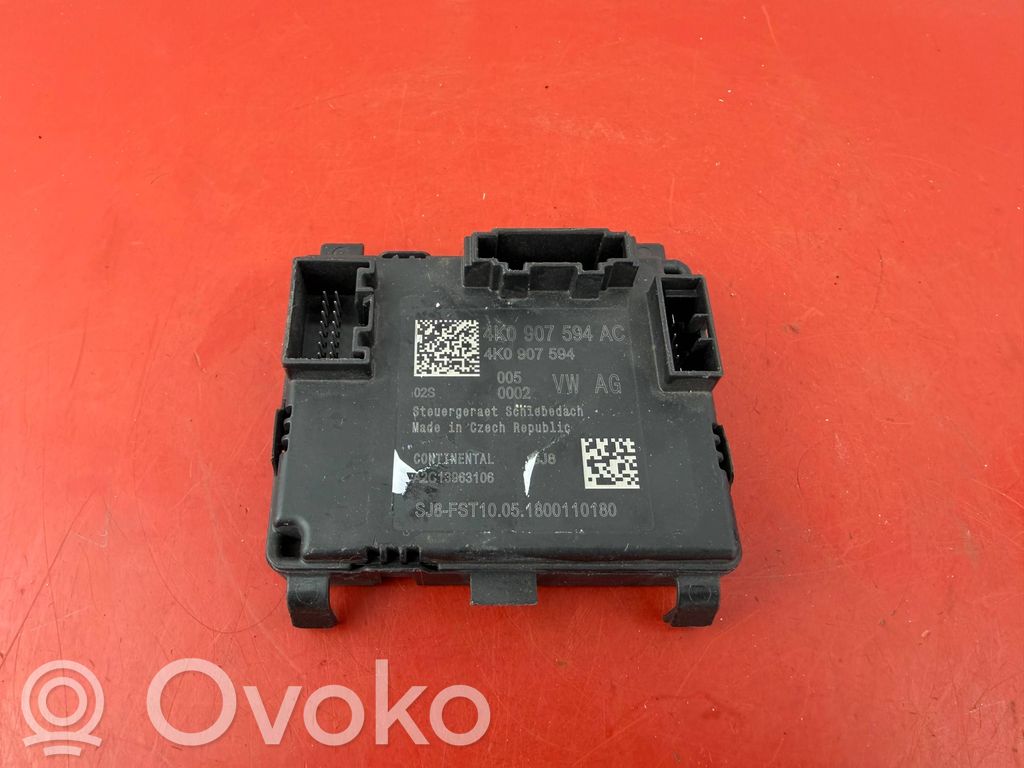 Audi A6 S6 C8 4K Sunroof control unit/module 