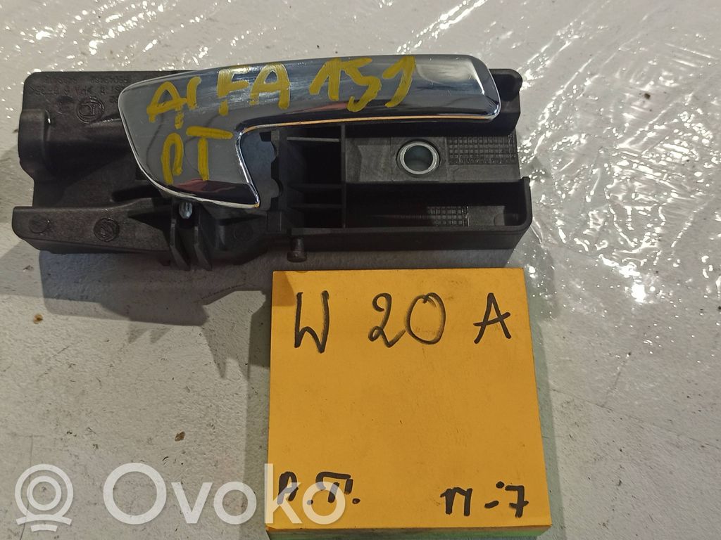 Alfa Romeo 159 Manecilla interna puerta trasera 