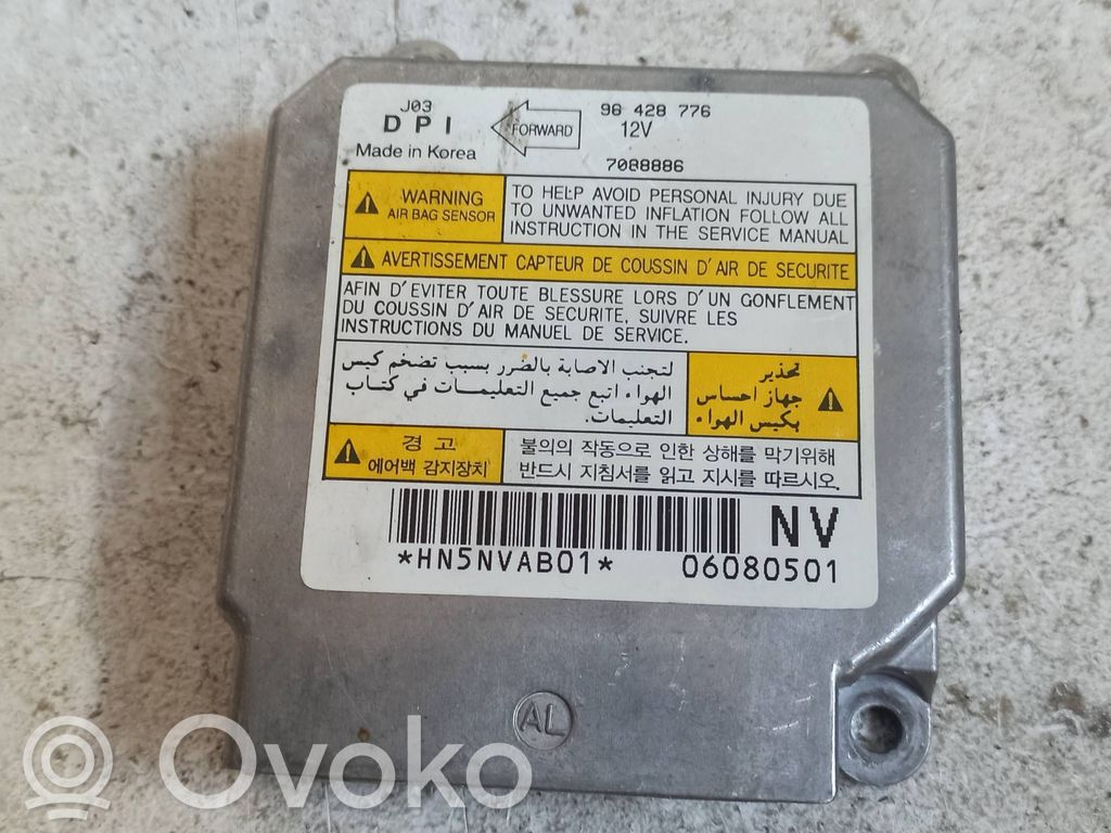 Chevrolet Lacetti Airbag control unit/module 