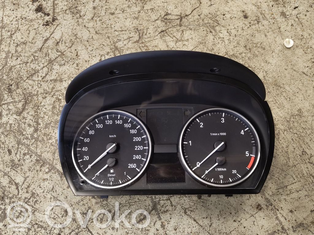 BMW 3 E90 E91 Speedometer (instrument cluster) 