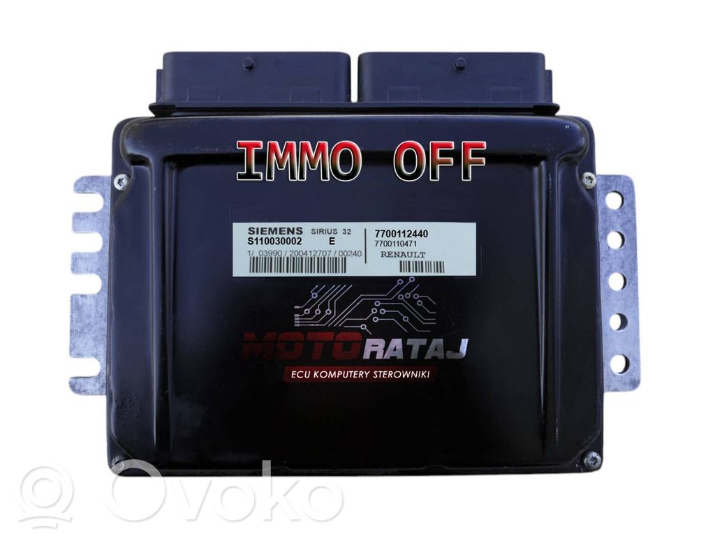 Engine control unit/module   7700112440,S110030002E