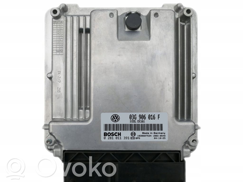Engine control unit/module   03G906016F,0281011391