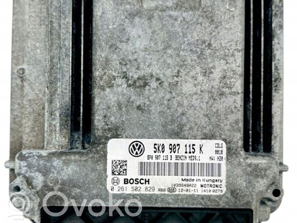 Engine control unit/module   5K0907115K,0261S02829