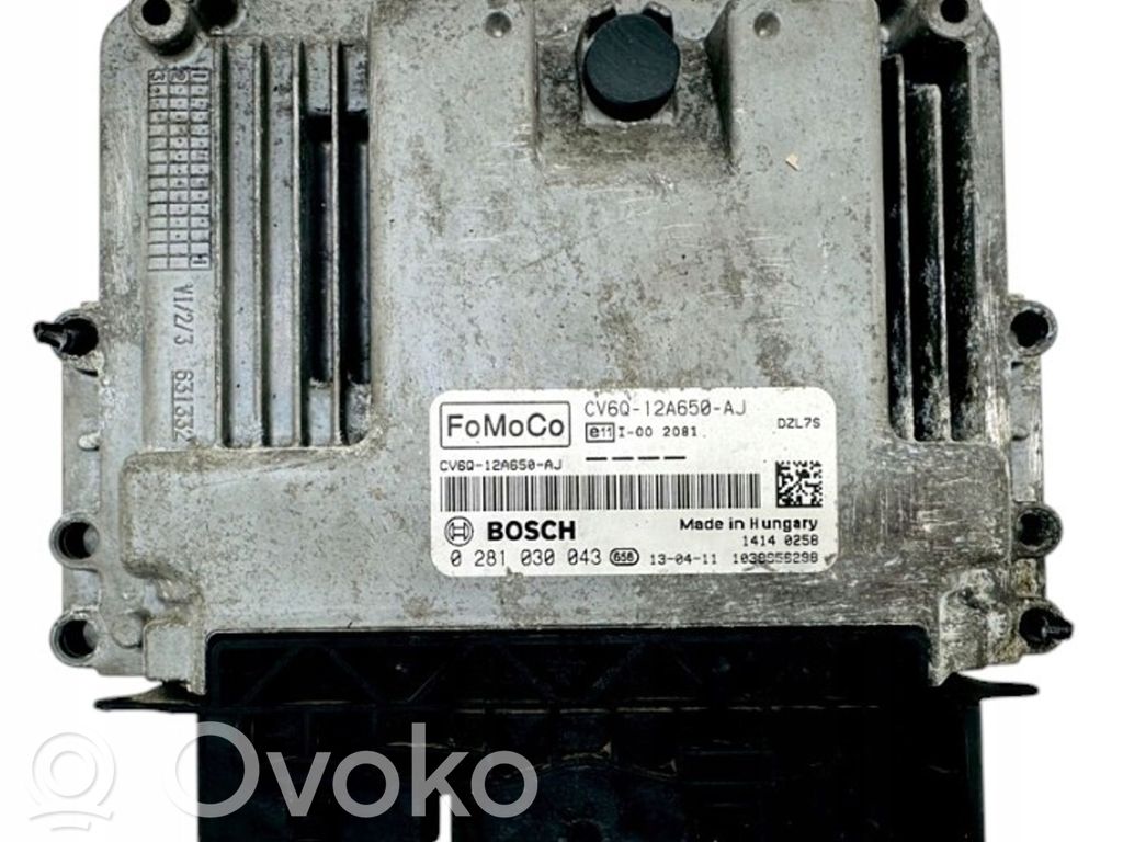 Engine control unit/module   CV6Q12A650AJ,0281030043