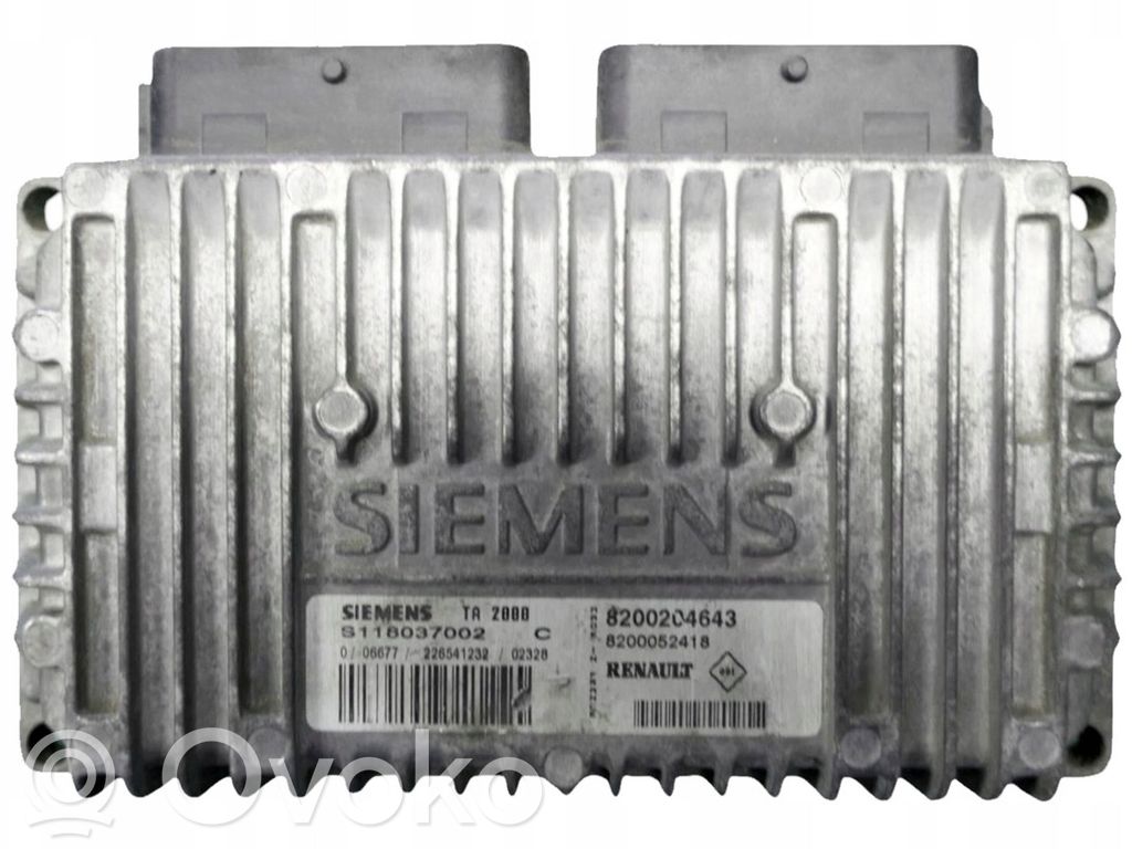Engine control unit/module   8200204643,S118037002,S118037002C