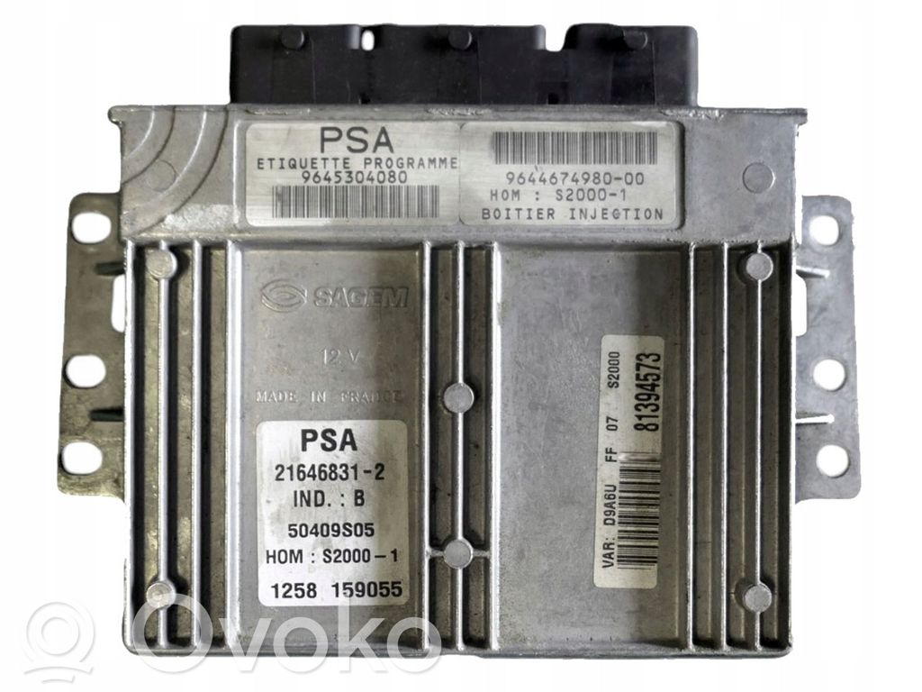 Engine control unit/module   9644674980,9645304080