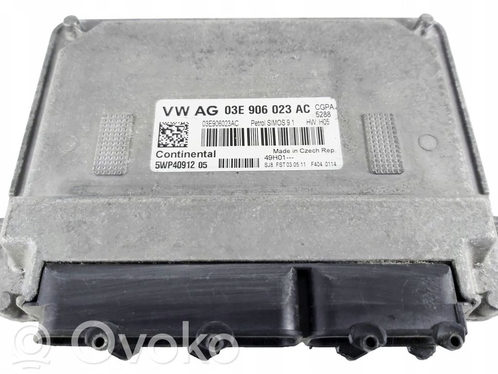 Engine control unit/module   03E906023AC,5WP40912