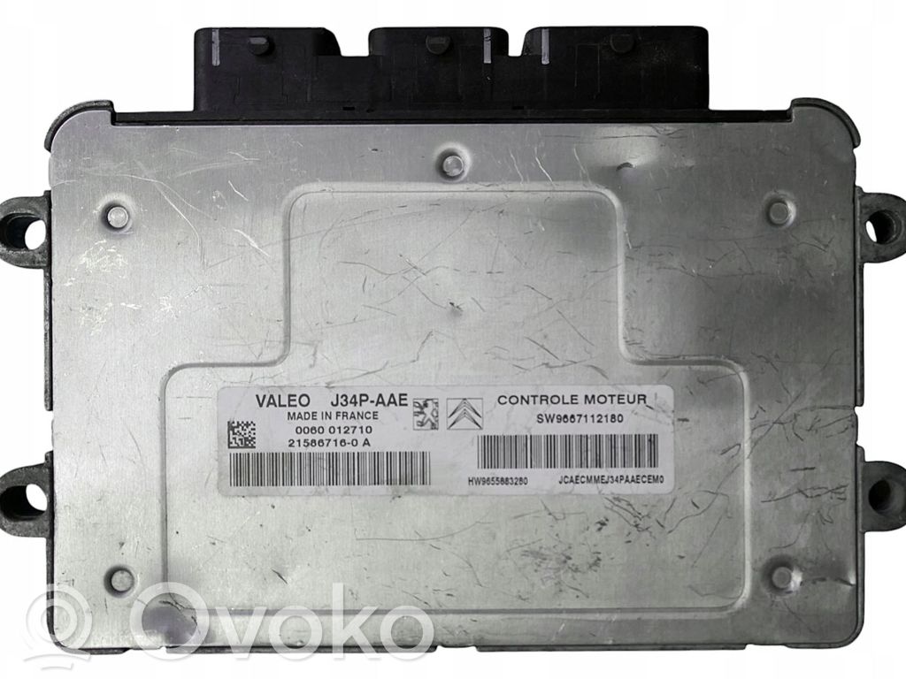 Peugeot 206+ Sterownik / Moduł ECU 