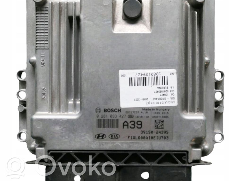 Engine control unit/module   0281033427,391502A395