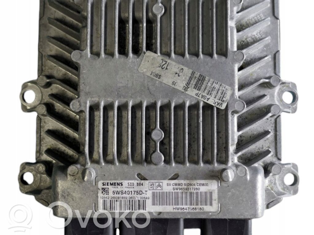 Engine control unit/module   HW9647568180,5WS40175D