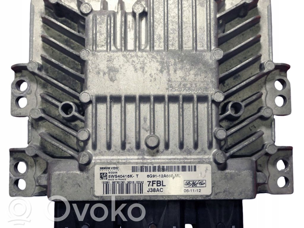 Engine control unit/module   6G9112A650ML,5WS40416KT