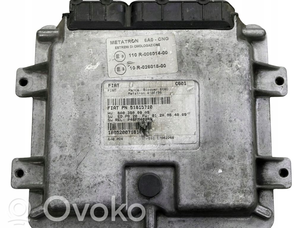 Fiat Panda II Unidad de control/módulo del motor 